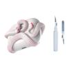 Creative Horrible Snake Airpod Pro Case, Creative 3D Snake Airpods Pro 2nd Generation Case, with Cleaner Kit, for Air Pods 2 Air Pods 3 (Light Pink) view 1