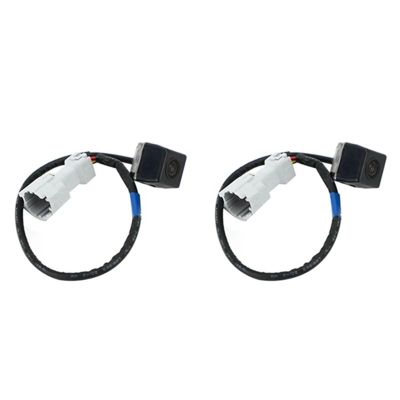 2Pcs Compatible Compatible for Hyundai I40 11-14 Car Rear View Camera Reverse Backup Parking Assist Camera 95760-3Z001 95760-3Z000 3Z102