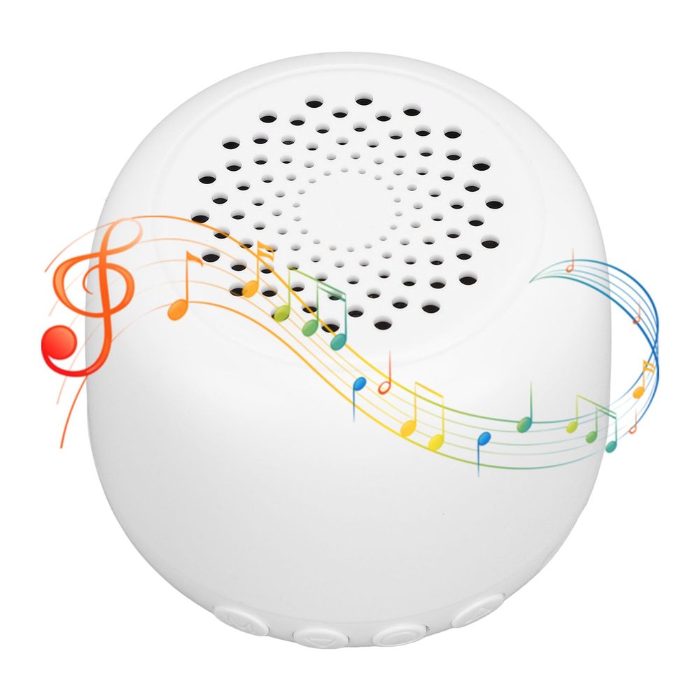 XUMIUZIY Portable BT Speaker, Compact Bluetooth5.3 Speaker with 360 Surround Sound, Supports Multiple Playback Modes, 4H Playtime Long Lasting Battery Life, for Party Travel Home (White)