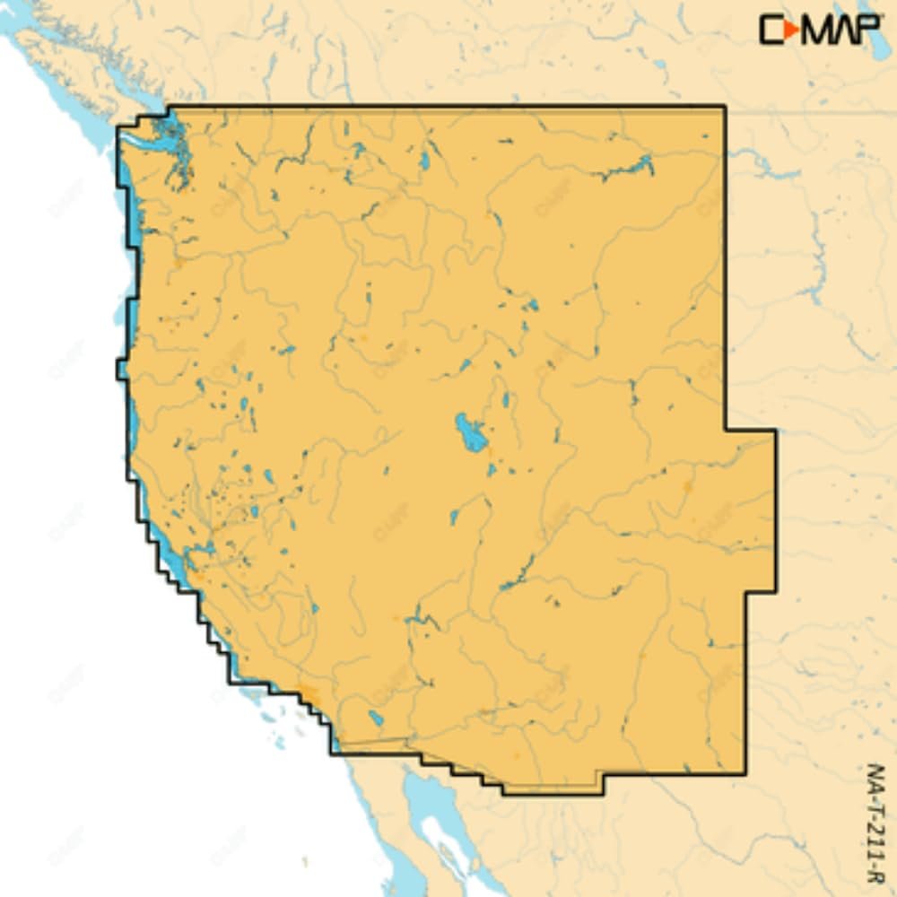 C-MAP Reveal X - US Lakes North West, Map Card for Marine GPS chartplotters