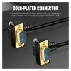 Gold-Plated Connection Cable 15Pin Male to Male to Female to Female 1080P HD Line Wire Compatible with The TV 90/270 Degree Elbow Data Cord(Male to Female -270D,10M) view 3