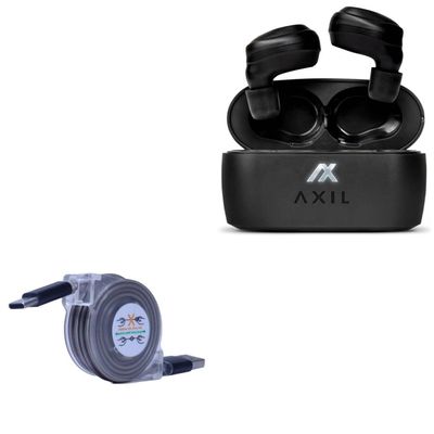 BoxWave Cable Compatible with Axil XCOR Pro - miniSync - USB-A to USB Type-C, Retractable Cable 5 Pre-Set Lengths Avoid Tangles