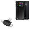 BoxWave Smart Gadget Compatible with IIIF150 Air1 Ultra+ - AllReader SD Card Reader, microSD Card Reader SD Compact USB - Jet Black view 1