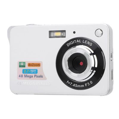 Anti Shake 48MP Digital Camera with 8X Digital Zoom, 2.7 Inch TFT LCD Screen, Autofocus, Anti Shake, Built in Flash Light