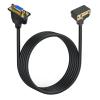 90 Degree Male to Female Extension Cable, 15 Pin Monitor Video Cable Support 1080P Full HD Compatible with The PC TV Projector(Straight,1m) view 1