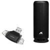 BoxWave Smart Gadget Compatible with Axil XPHERE - AllReader SD Card Reader, microSD Card Reader SD Compact USB - Jet Black view 1