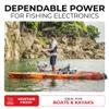 Connect-Ease Yak Quik 12V Battery Connector Kit RCE12VKYK | Power Up to 3 Electronics for Kayak Fishing, Ice Fishing, and Off-Grid Adventures | Marine-Grade 14 Gauge Wire | Battery NOT Included view 2