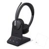 TWA Bundle of Professional USB Wired Headset WH64-DUAL-TEAMS with Crystal Clear Audio Teams Optimized USB Compatible with Office Meeting Rooms Zoom & Teams and Microfiber Cloth - by TWAcomm view 1