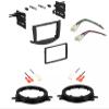 Double DIN Car Stereo Install Combo Kit with Dash, Speaker Trim, and Wiring Harness Compatible with Toyota RAV4 2006-2011 view 1