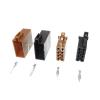 1Set 3.5mm 8 Pin Male Female Brown Black Middle Slot Auto ISO Rad1o Horn CD p/Lug Connector DJ7082-3.5-11 DJ7082-3.5-21(Brown Female Set) view 2