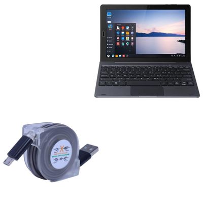 BoxWave Cable Compatible with Onda Tablet Onda V10 Pro Tablet (10.1 in) - miniSync, Retractable, Portable Sync Cable