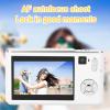 Digital Camera, 1080P 36MP Video Camera, Auto Focus 18X Digital Zoom Vlogging Camera, Compact Portable Dual Cameras for Photography (White) view 3