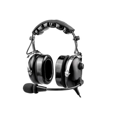Wirenest Aviation Headset - Passive Noise Cancelling, Comfortable Fit, Superior Audio Quality for Pilots, Dual Plug for Cockpit - with Travel Case (Blue)
