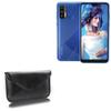 BoxWave Case Compatible with Hotwav H1 - Elite Leather Messenger Pouch, Synthetic Leather Cover Case Envelope Design - Jet Black view 1