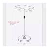 yinxx240708 Speaker Stands Mounts Speaker Stand Solid Wood Floor Standing Audio Stand Kickstand Rack CD Cabinet Surround Stand Desktop Speaker Stands(White) view 2