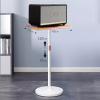 yinxx240708 Speaker Stands Mounts Speaker Stand Solid Wood Floor Standing Audio Stand Kickstand Rack CD Cabinet Surround Stand Desktop Speaker Stands(White) view 3