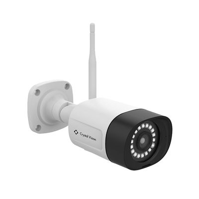 Crystal Vision Technology 3MP AI-Powered Camera with Super Bright 18-LED Floodlight, Two-Way Audio, and Exclusive Panic Siren