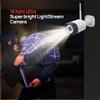 Crystal Vision Technology 3MP AI-Powered Camera with Super Bright 18-LED Floodlight, Two-Way Audio, and Exclusive Panic Siren view 3