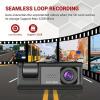 Car Dash Cam, 1 Piece 1080P 3 Camera Loop Recording, 2 Inch IPS Screen, Black view 4
