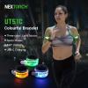 NEXTORCH LED Slap Armband Lights Rechargeable Night Safety Running Wristband Lights, Reflective Straps LED Blue Orange Green Flasing Glow Bracelet for Runners Bicycling Night Pet Walking (1 Pack) view 3
