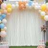 1014ft Wrinkle Free Ivory Backdrop Curtain, Soft Silky Easy to Drape Cream Wedding Drapes for Backdrop, 2 Panels 514ft Photo Backdrop Curtains for Parties Birthday Photography Background Cloth view 3