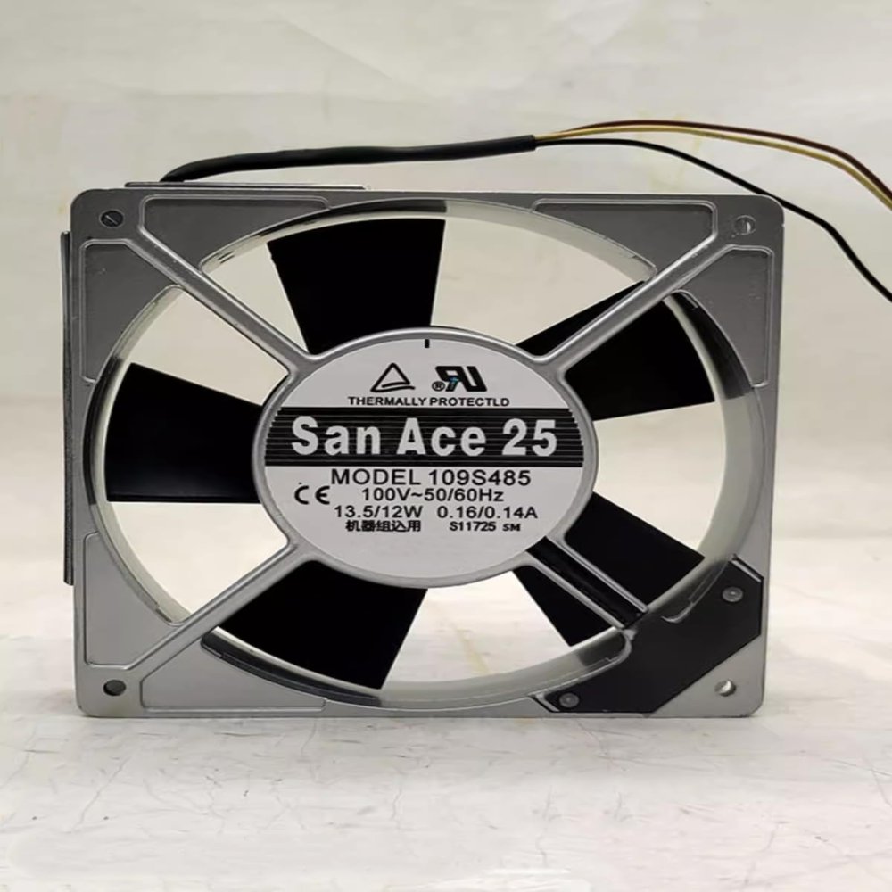 109S485 3-Wire AC 100V 13.5/12W 120x120x25mm Cooling Fan