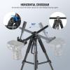 NEEWER Basic 74" Video Tripod Monopod, 3 Way Pan Tilt Head, Remote, Overhead Camera Mount, Horizontal Central Axis, Phone Holder Compatible with iPhone DSLR Telescope Projector, Max Load 17.6lb, TP05 view 2