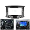 Carbon Fiber Car Center Console Air Vent Condition 2Din Audio Face Plate Car Radio DVD Player Fascias Frame/Fit For Lada Xray 2015-2019 9" Big Screen Panel Dash Mount Refitting Kit Car Stereo Dash Ra view 2