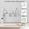UPGRAVITY White Laptop Desk Mount with Vented Tray for Notebook up to 17 inch, Fully Adjustable Single Laptop Arm Stand Holds up to 17.6 lbs, Clamp on/Grommet Mounting view 4