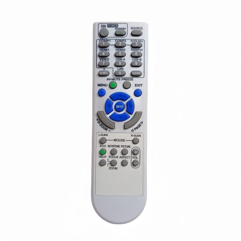 Dtirszxy Replacement Remote Control for NEC RD-469E M303WS M322 M323 M332XS M333XS M352WS M353WS NP-M282X M283X M302 ME361 ME401 U321 UM301 UM351 UM352 UM361 Projector