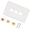 3 Wall Plate with Gold Plated Connectors - 1080P for Home Theater AV view 1