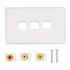 3 Wall Plate with Gold Plated Connectors - 1080P for Home Theater AV view 3