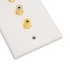 3 Wall Plate with Gold Plated Connectors - 1080P for Home Theater AV view 4