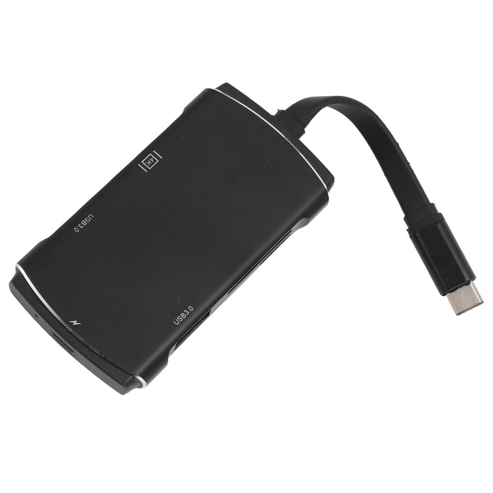 6 in 1 Typ C Hub USB Adapter with 4K HD Multimedia Interface 5Gbps USB 3.0 100W PD Docking Station with Card Reader