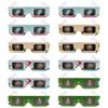 YB-OSANA 12 Pairs 3D Diffraction Christmas Glasses - Holiday Images (Gingerbread Man/Christmas Tree/Candy Cane/Santa) view 1