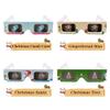 YB-OSANA 12 Pairs 3D Diffraction Christmas Glasses - Holiday Images (Gingerbread Man/Christmas Tree/Candy Cane/Santa) view 3