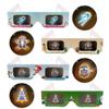 YB-OSANA 12 Pairs 3D Diffraction Christmas Glasses - Holiday Images (Gingerbread Man/Christmas Tree/Candy Cane/Santa) view 4