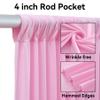 10ftx12ft Wrinkle Free Pink Backdrop Curtain for Parties, 2 Panels Silky Polyesyer Photo Backdrop Drapes 12 ft Long Back Drop Cloth for Wedding Girls Birthday Photography Background view 2