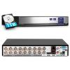 TOWODE 16 Channel Security Recorder DVR Supports 5MP Hybrid 5-in-1 AHD/TVI/CVI/CVBS/IP Analog Camera DVR with Human Detection, Remote Access 24/7 Recording(Pre-Installed 1TB Hard Drive) view 1