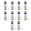 BNC Male Compression Coax Connectors for CCTV Camera RG6 Coax Cables, 10PCS view 1
