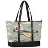 Airplanes Clouds Laptop Tote Bag Lightweight Laptop Briefcase Leather Laptop Shoulder Bag Handbag 15.6 Inch for Men Women Work Travel view 1