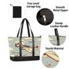 Airplanes Clouds Laptop Tote Bag Lightweight Laptop Briefcase Leather Laptop Shoulder Bag Handbag 15.6 Inch for Men Women Work Travel view 3
