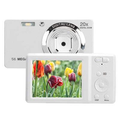 56MP Digital Camera, 4K Digital Camera for Photography, Autofocus Vlogging Camera with 20X Digital Zoom, 2.7 Inch LCD Screen, Supports up to 128GB Card