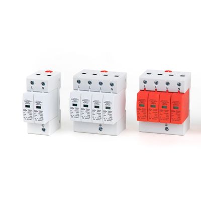 2P 4P House Arrester AC 275V 420V 20KA-40KA Surge Protector Surge Protective Device SPD 1Pcs(2)