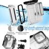 PCTC Waterproof Case for Go Pro Hero 13 Black, Accessories for Hero13/12/11/10/9 Black Waterproof Case, Supports 60M/196FT Underwater Dive, Professional Action Camera Dive Accessory view 3