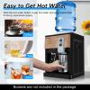 Water Dispenser, 110V Hot and Cold Water Dispenser 5 Gallon Top Loading Countertop Water Dispenser with 3 Temperature Setting for Home,Kitchen, Office Use (Champagne Gold) view 2