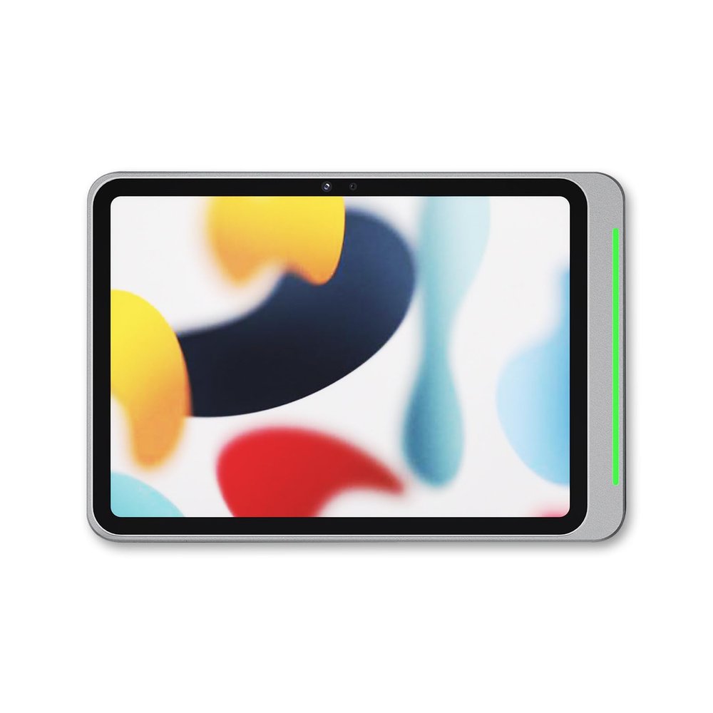 Jomard Wall-Mounted Bracket Safety Compatible with iPad 10.9 inch/Gen 10,Self-contained LED Indicator Light Viewing, Poe Adapter Ensure Power Supply and Network Data Transmit (Silver WTS-424A-Z)