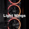 be quiet! Light Base 900 FX White PC case | Fully Windowed Front and Side | Dual Chamber | ARGB | 4 Light Wings 140mm PWM Fans | Inverted and Horizontal Layout | E-ATX Motherboard Compatible | BGW72 view 4