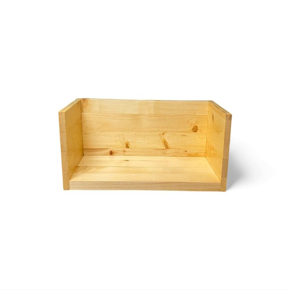 19.5" CIDS CD DVD Storage Stand Pine 3/4" Natural Stain 19.5 x 6.5 x 5.75 Made in USA New