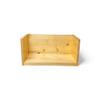 19.5" CIDS CD DVD Storage Stand Pine 3/4" Natural Stain 19.5 x 6.5 x 5.75 Made in USA New view 1